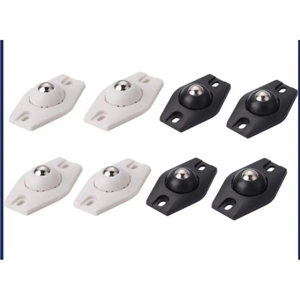 24pcs Universal Storage Box Caster Ball Pulley Self-Adhesive Furniture Wheel Set